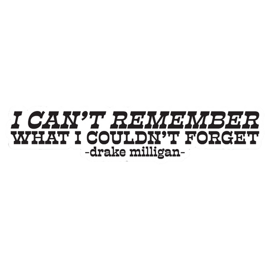 Can't Remember Sticker